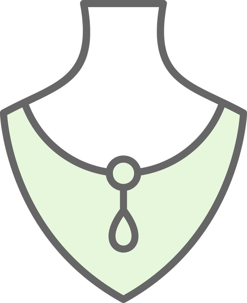 collar relleno icono diseño vector