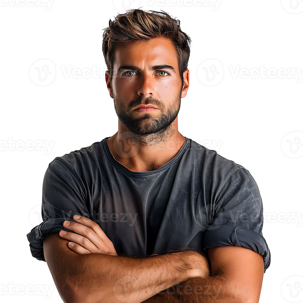 Senior serious man on isolated background png