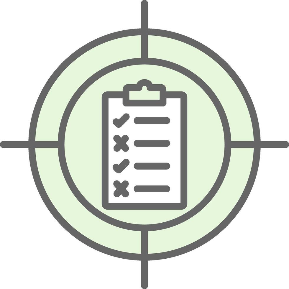 Accuracy Fillay Icon Design vector