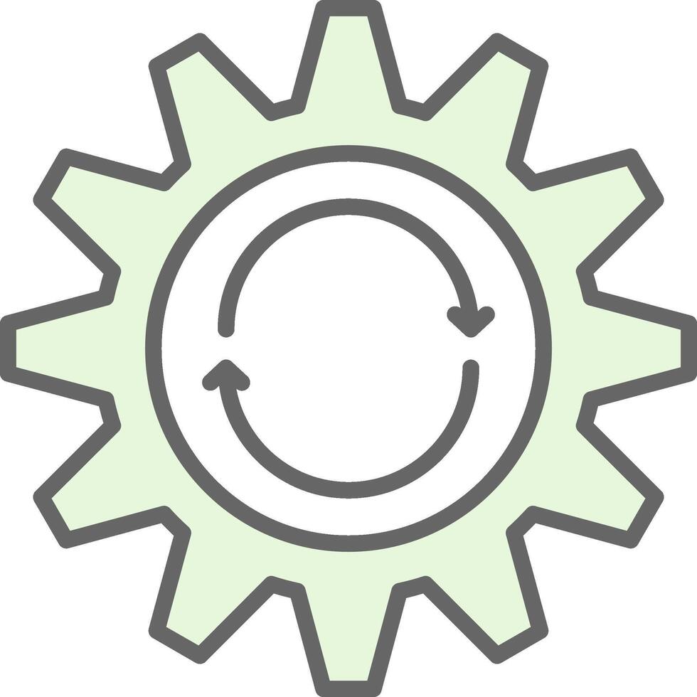 Repeat Fillay Icon Design vector