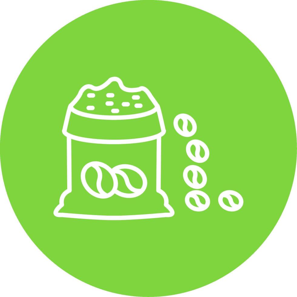 Bean Bag Multi Color Circle Icon vector