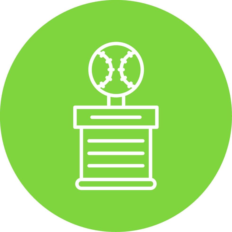 Baseball Multi Color Circle Icon vector
