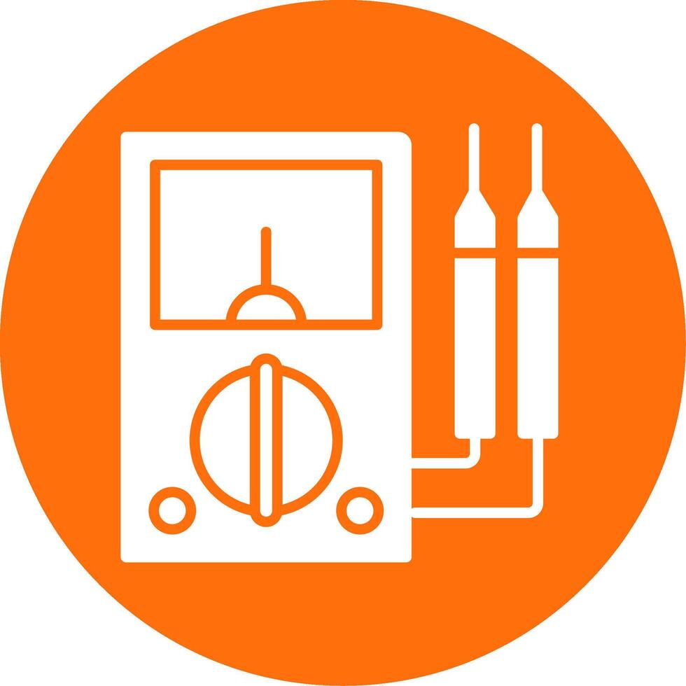 Multimeter Multi Color Circle Icon vector