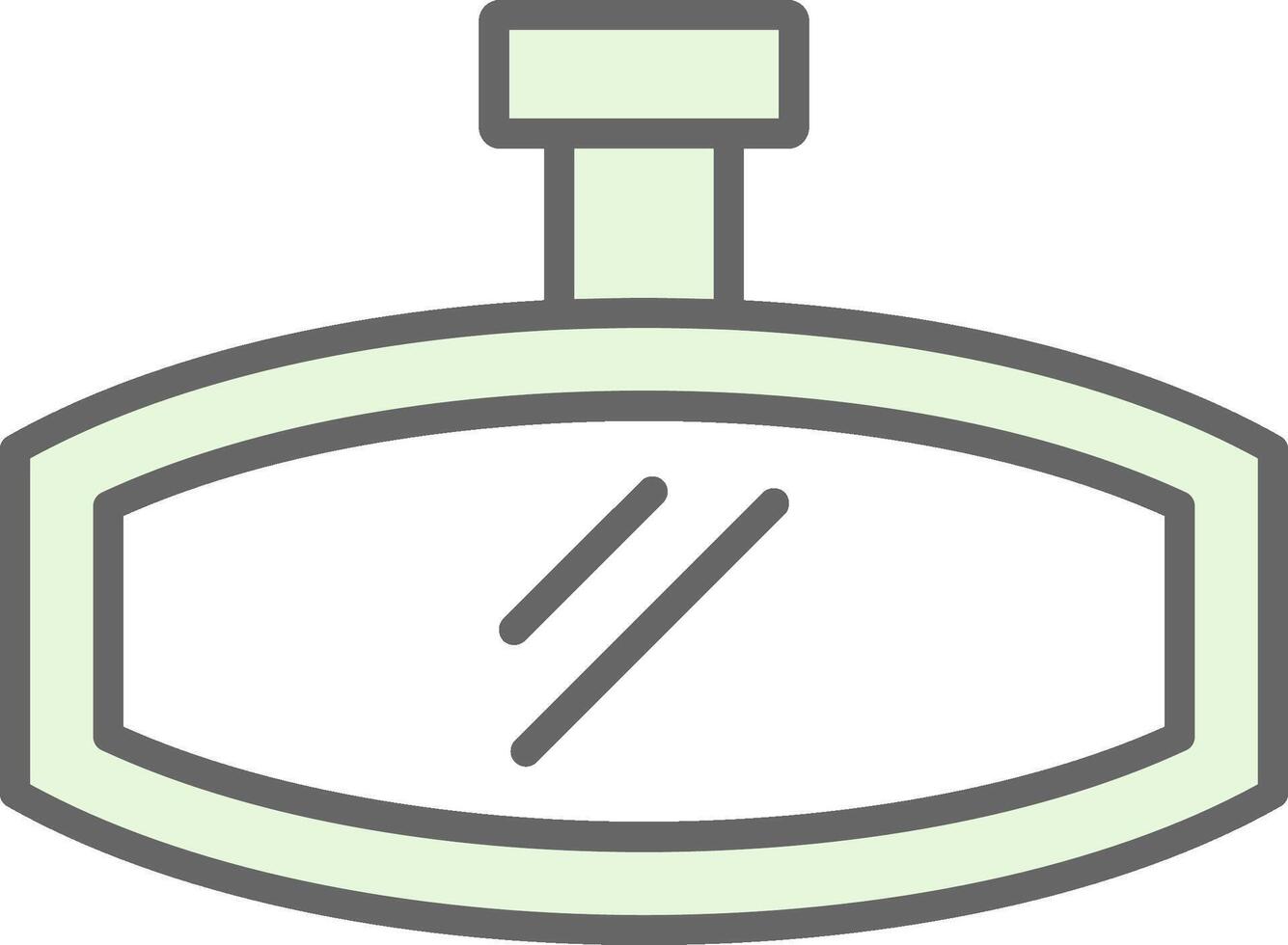 Rearview Mirror Fillay Icon Design vector