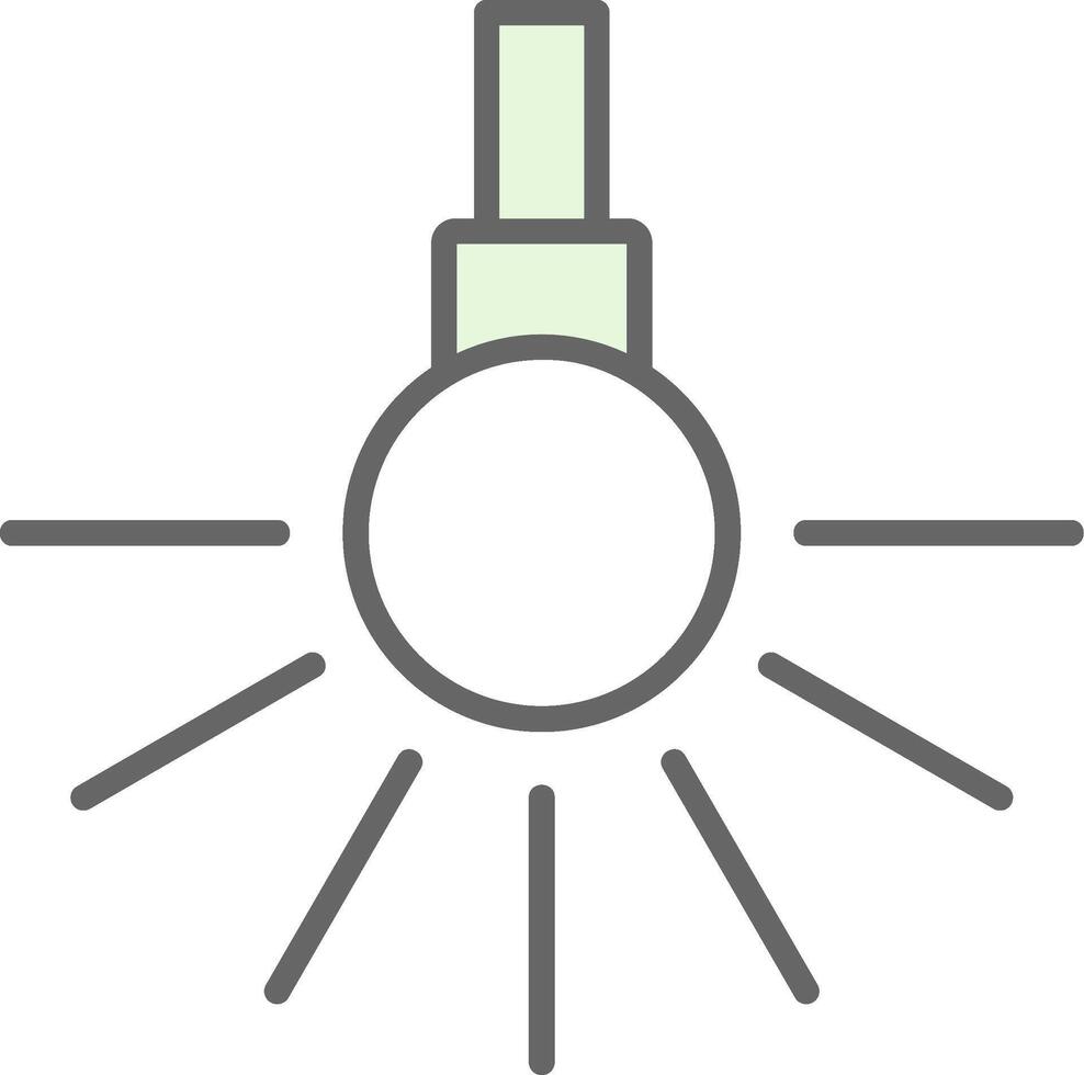Headlight Fillay Icon Design vector