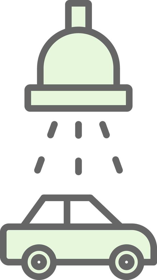 Car Wash Service Fillay Icon Design vector