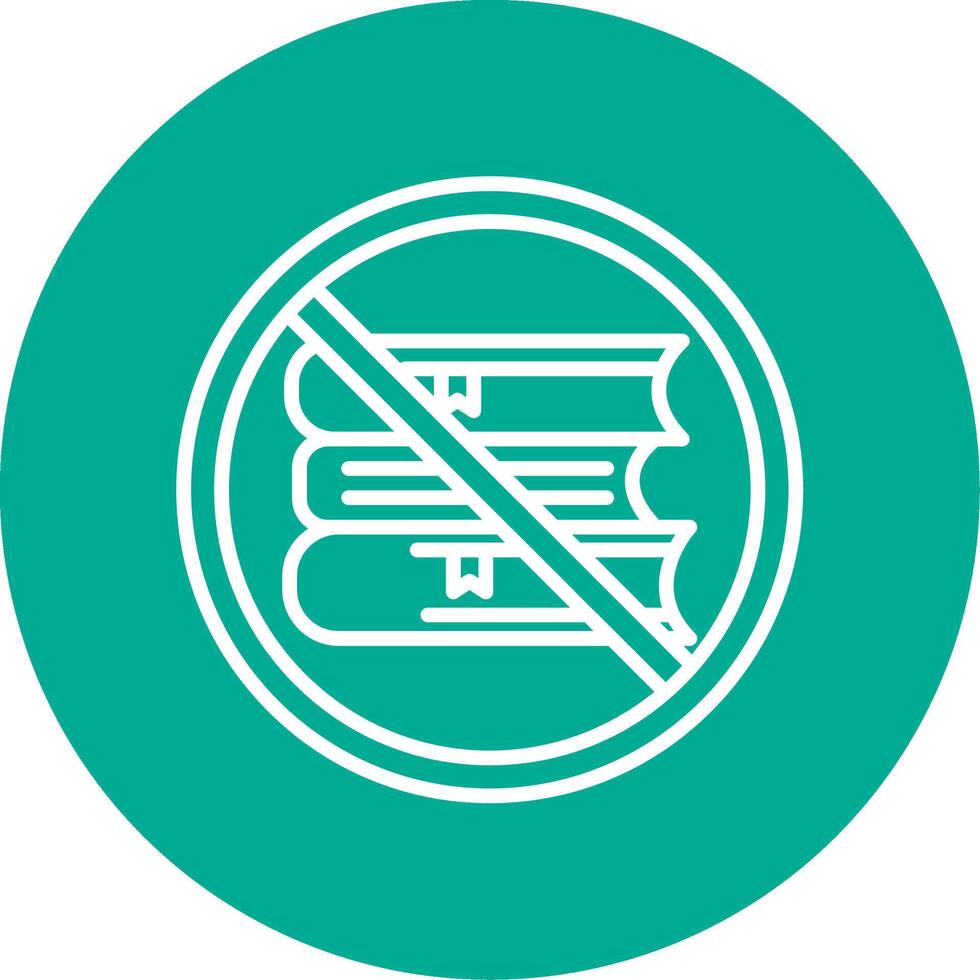 Prohibited Sign Multi Color Circle Icon vector