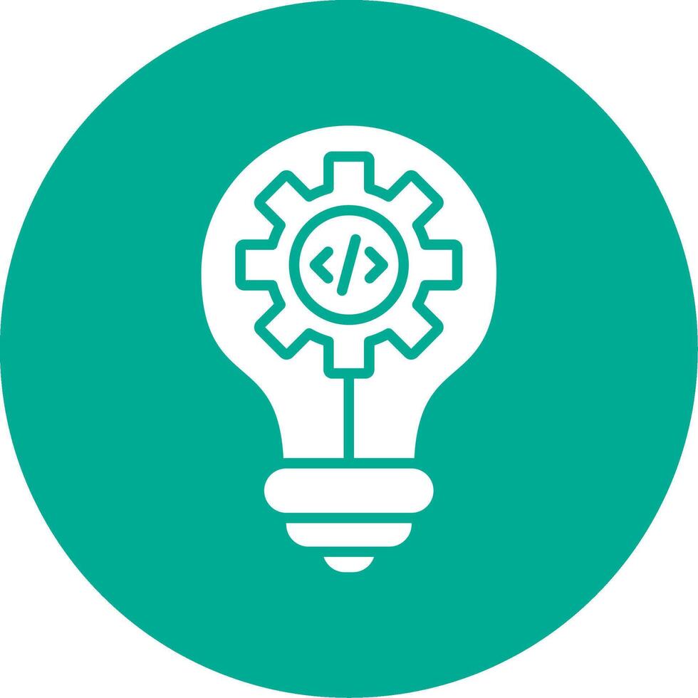 Idea Multi Color Circle Icon vector