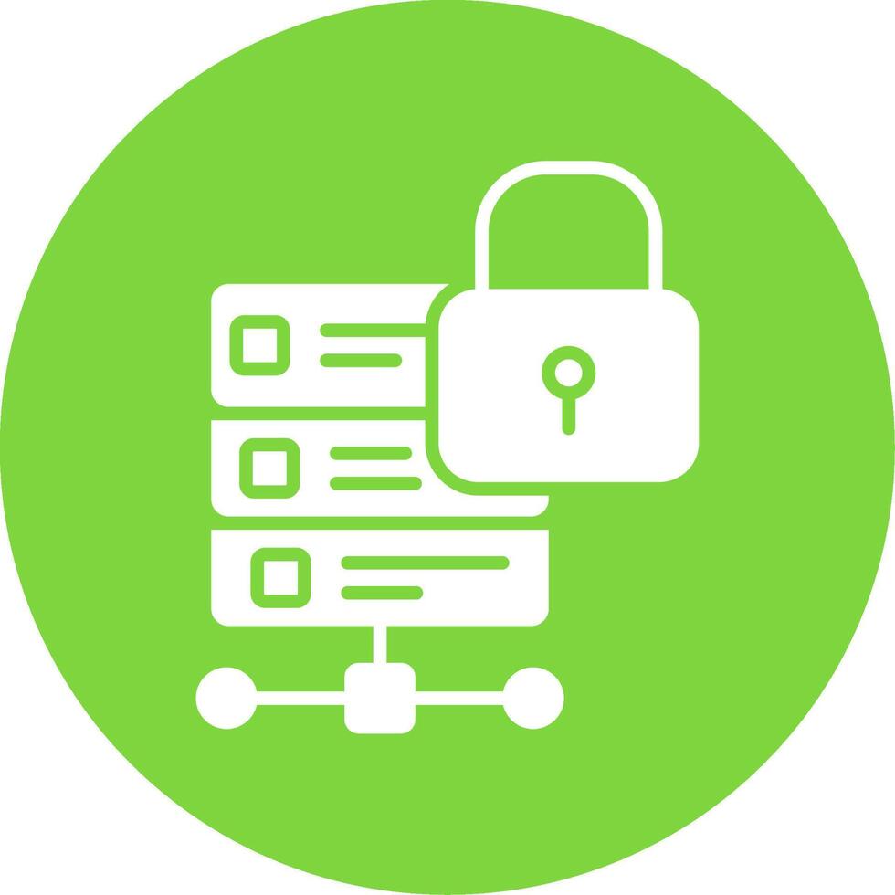 Database Multi Color Circle Icon vector