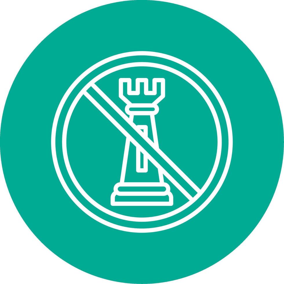 Prohibited Sign Multi Color Circle Icon vector