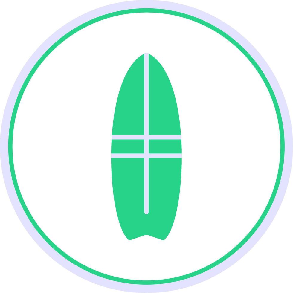 Surfer Flat Circle Icon vector