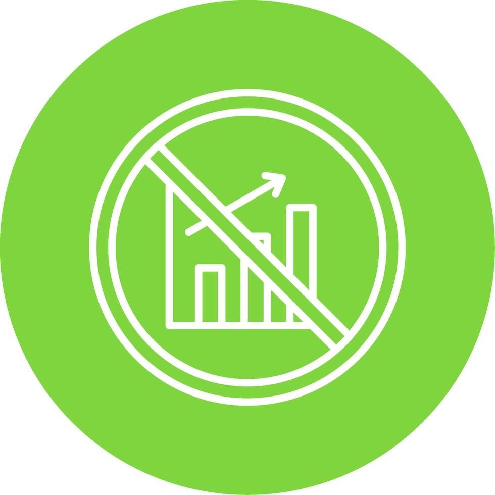Prohibited Sign Multi Color Circle Icon vector