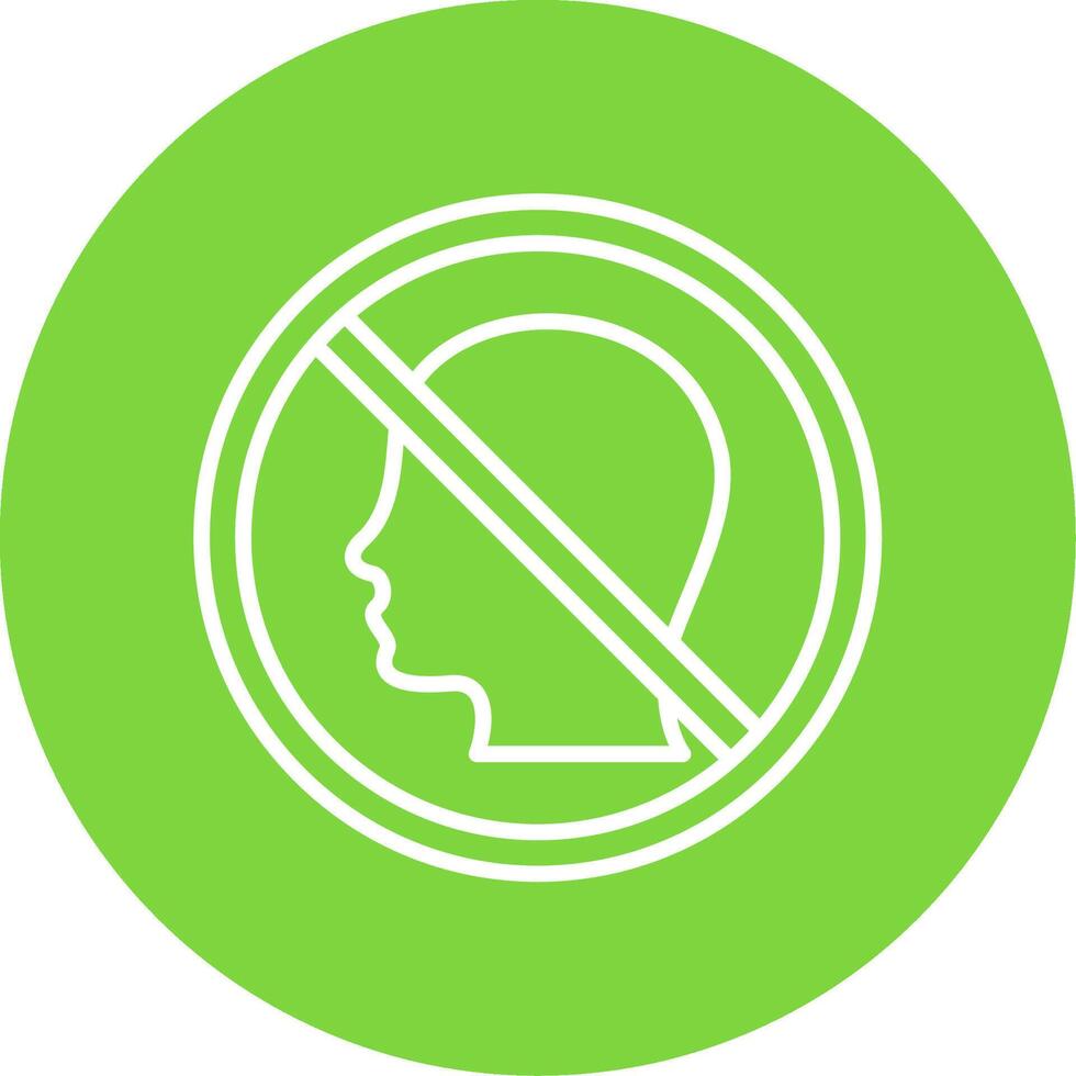 Prohibited Sign Multi Color Circle Icon vector