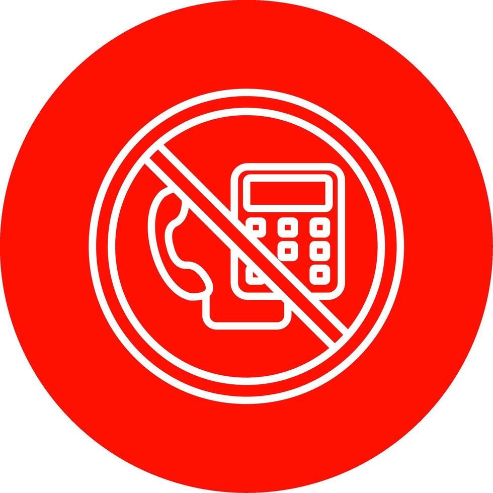 Prohibited Sign Multi Color Circle Icon vector