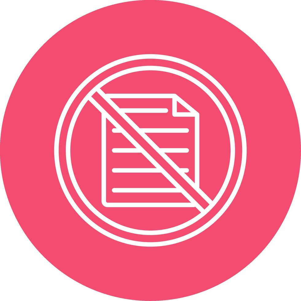Prohibited Sign Multi Color Circle Icon vector