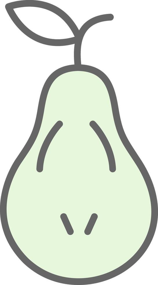 Pear Fillay Icon Design vector