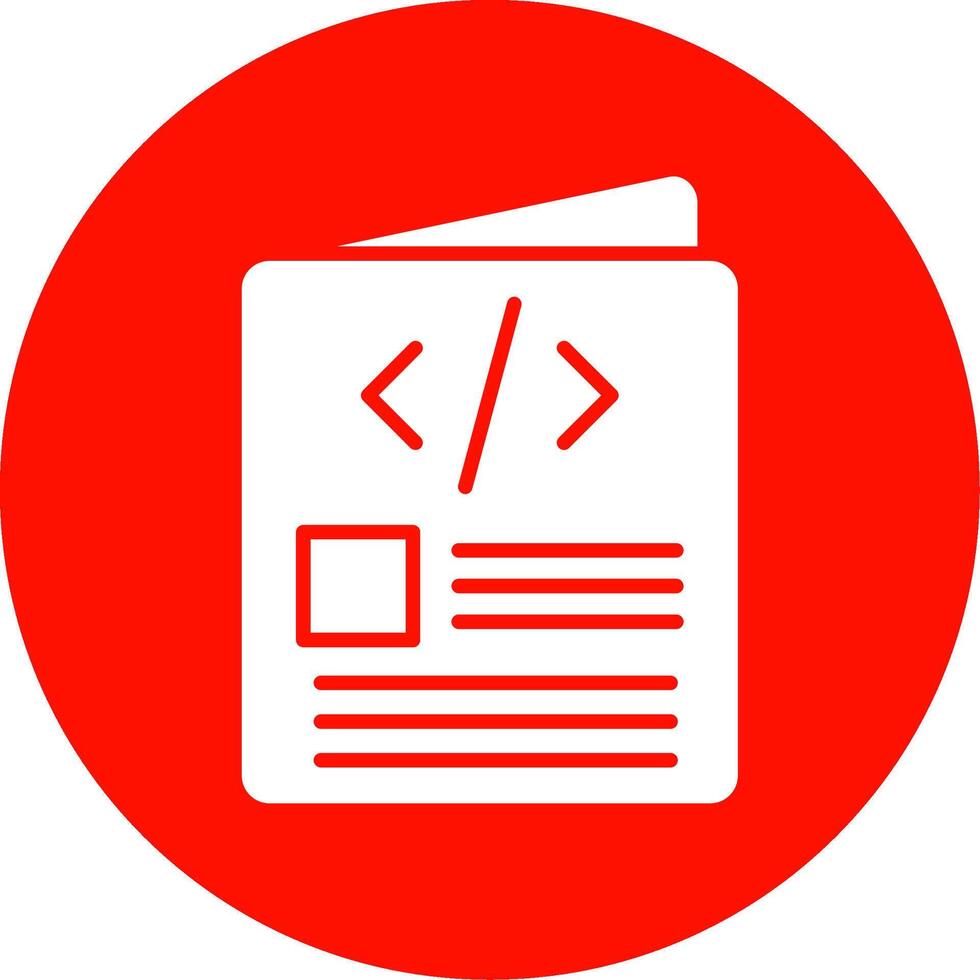 Script Multi Color Circle Icon vector