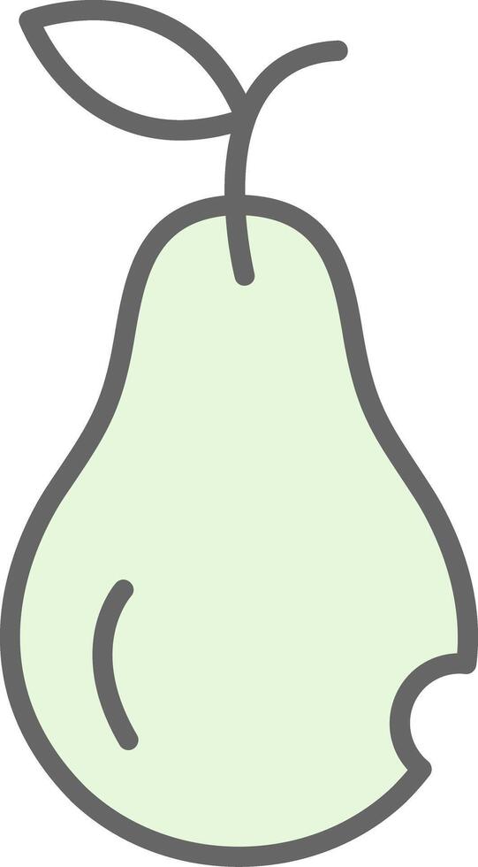 Pear Fillay Icon Design vector