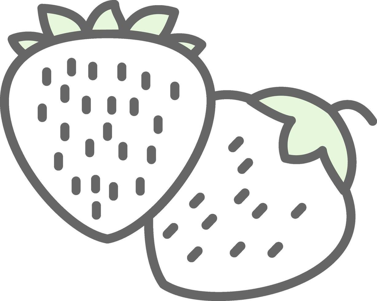 Strawberries Fillay Icon Design vector