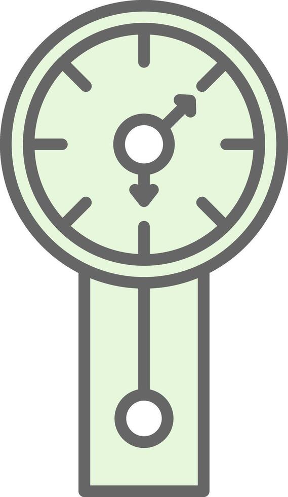 Wall Clock Fillay Icon Design vector