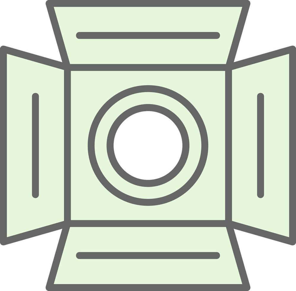 Spotlight Fillay Icon Design vector