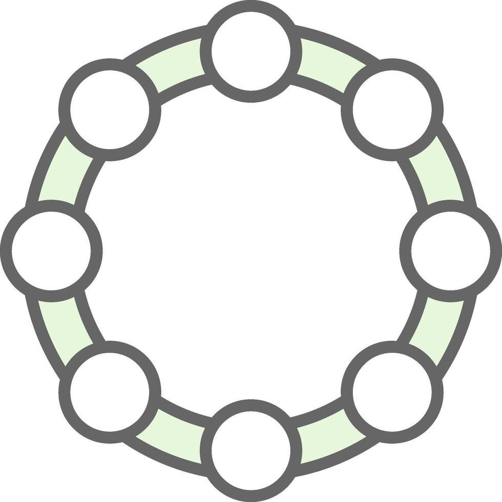 Tambourine Fillay Icon Design vector