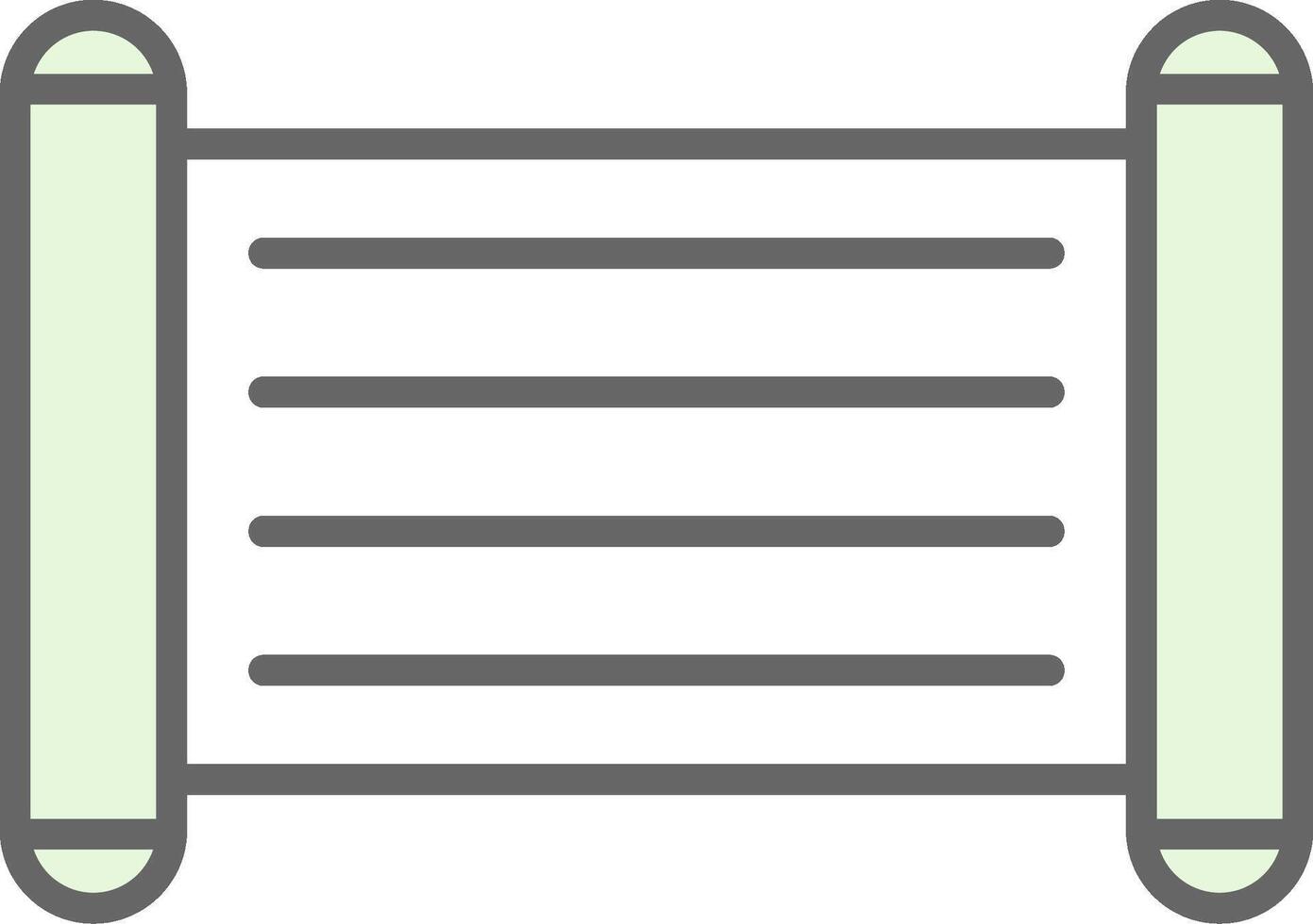 Old Scroll Fillay Icon Design vector