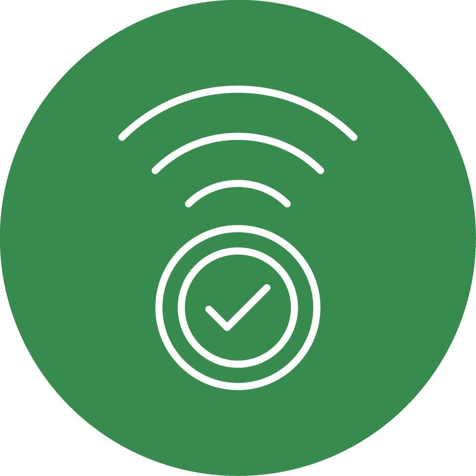 Wifi Multi Color Circle Icon vector