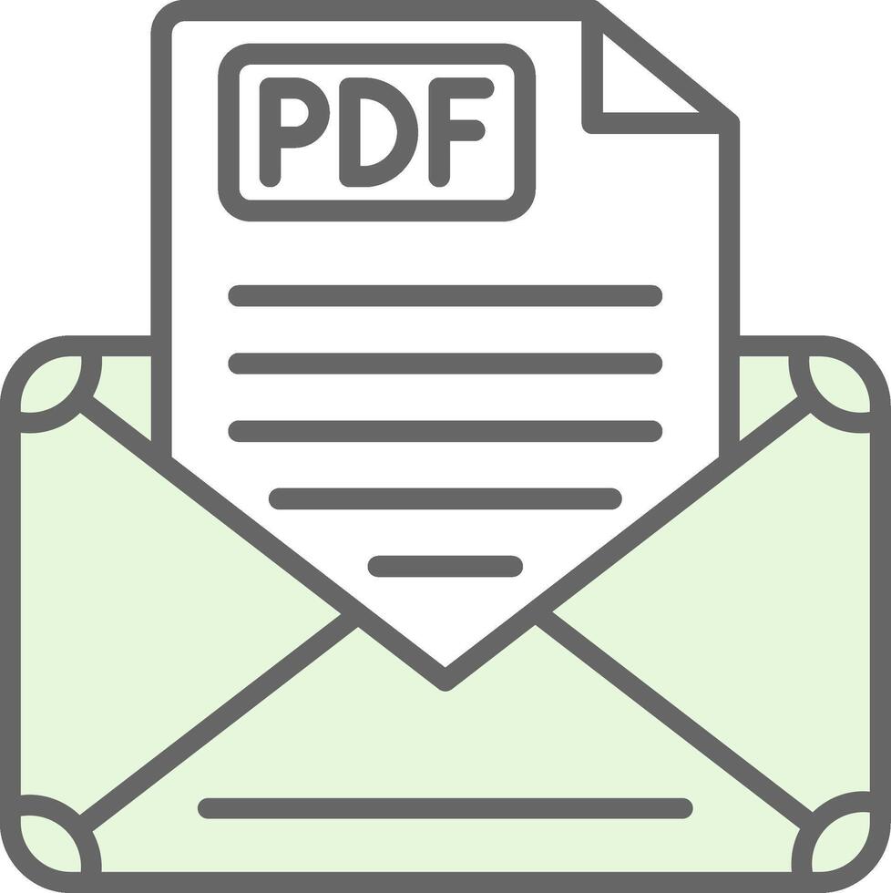 Email Fillay Icon Design vector