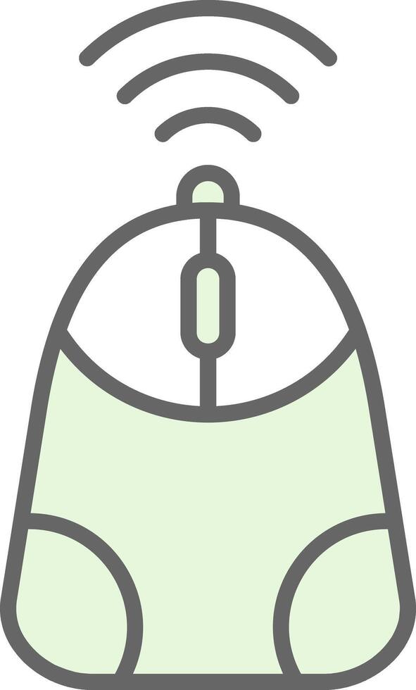 Mouse Fillay Icon Design vector