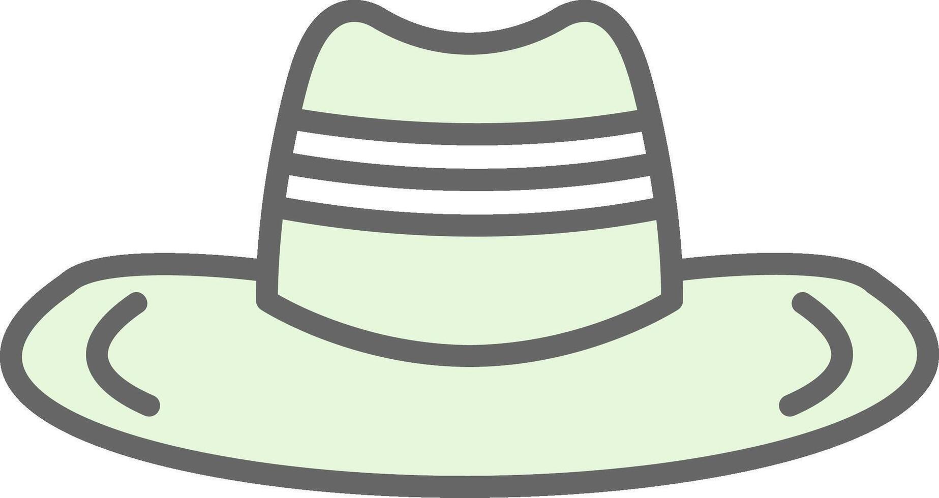 Cowboy Hat Fillay Icon Design vector