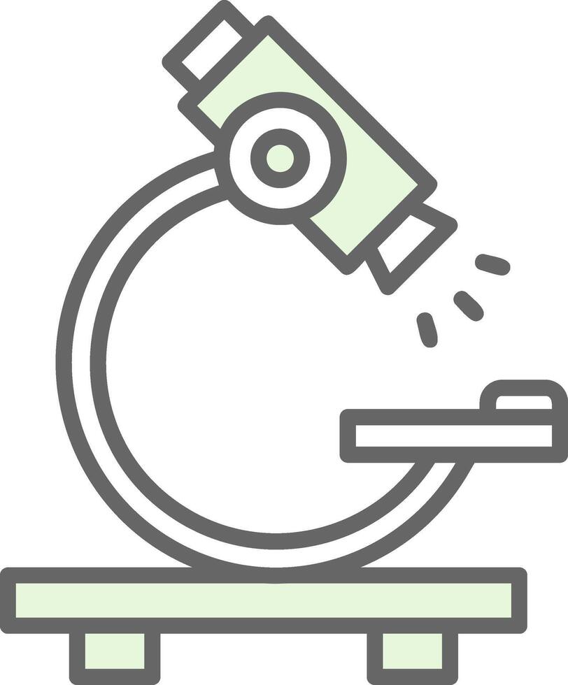 Microscope Fillay Icon Design vector