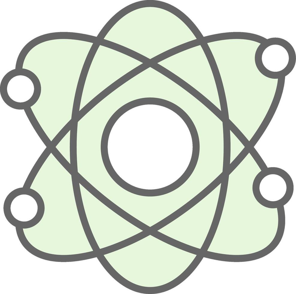 Atomic Fillay Icon Design vector