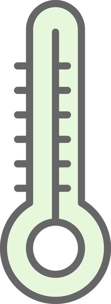 termómetro relleno icono diseño vector