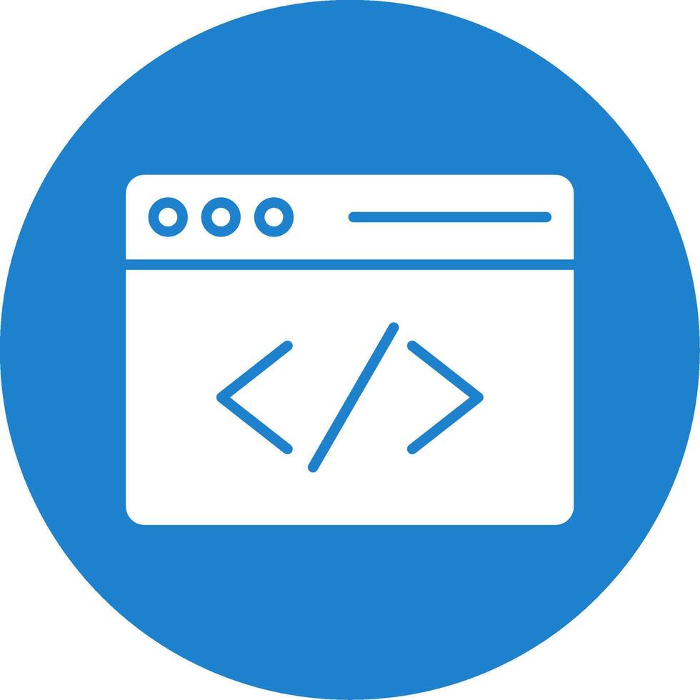 Coding Multi Color Circle Icon vector