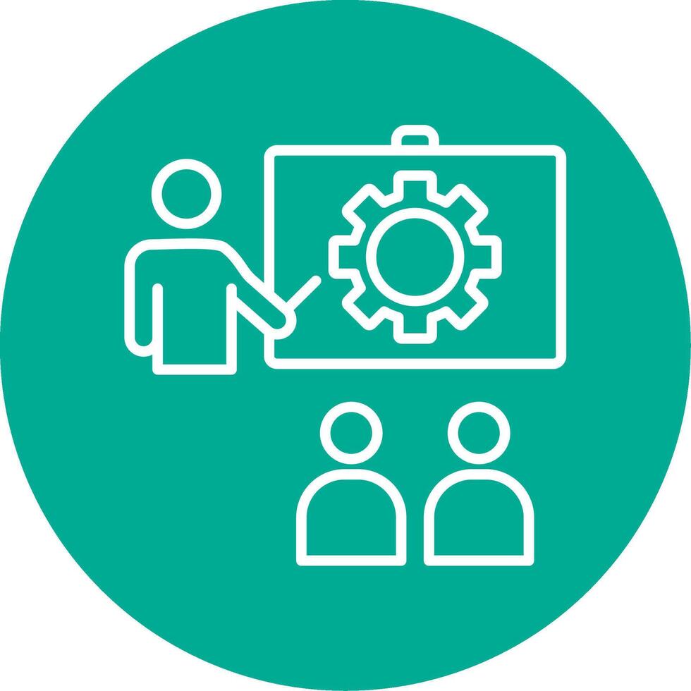 Training Multi Color Circle Icon vector