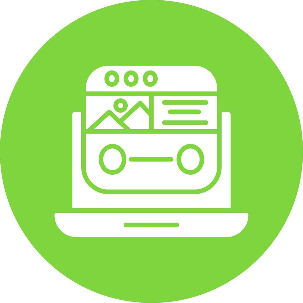 Landing Page Multi Color Circle Icon vector