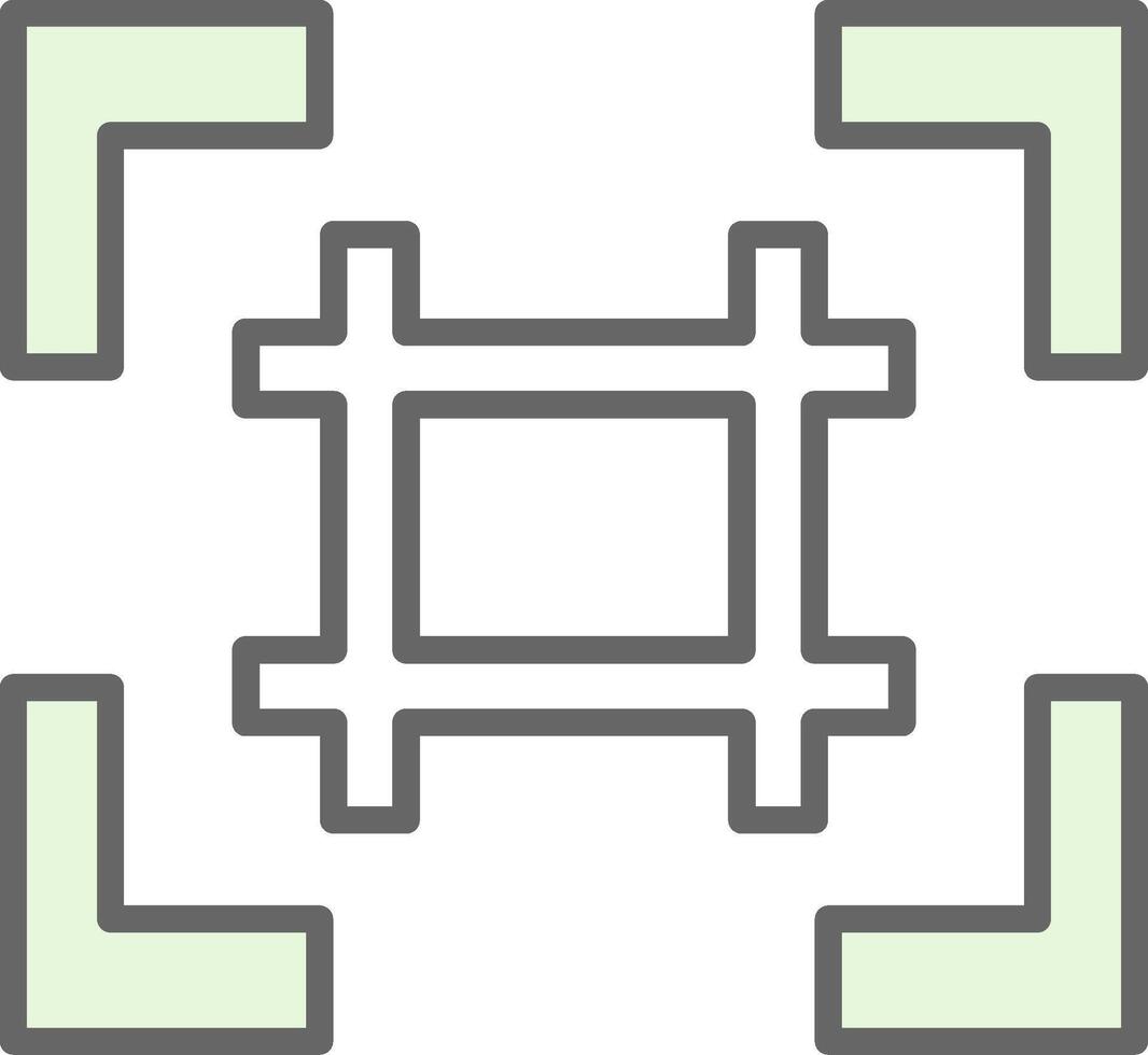 Grid Fillay Icon Design vector