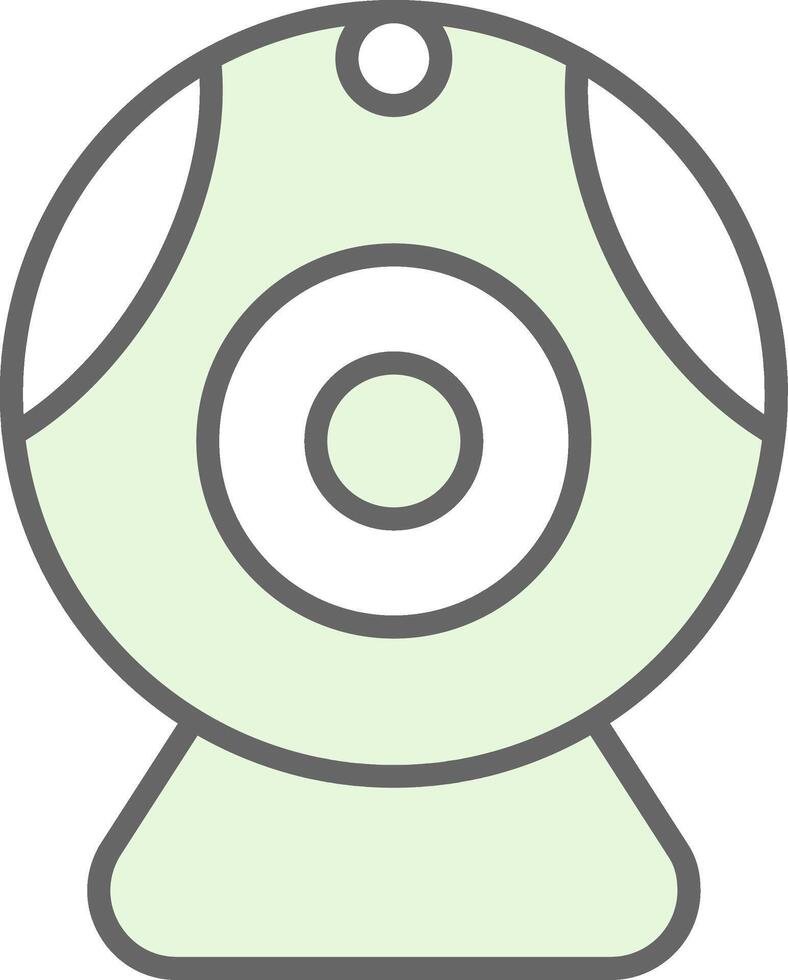 Web camera Fillay Icon Design vector