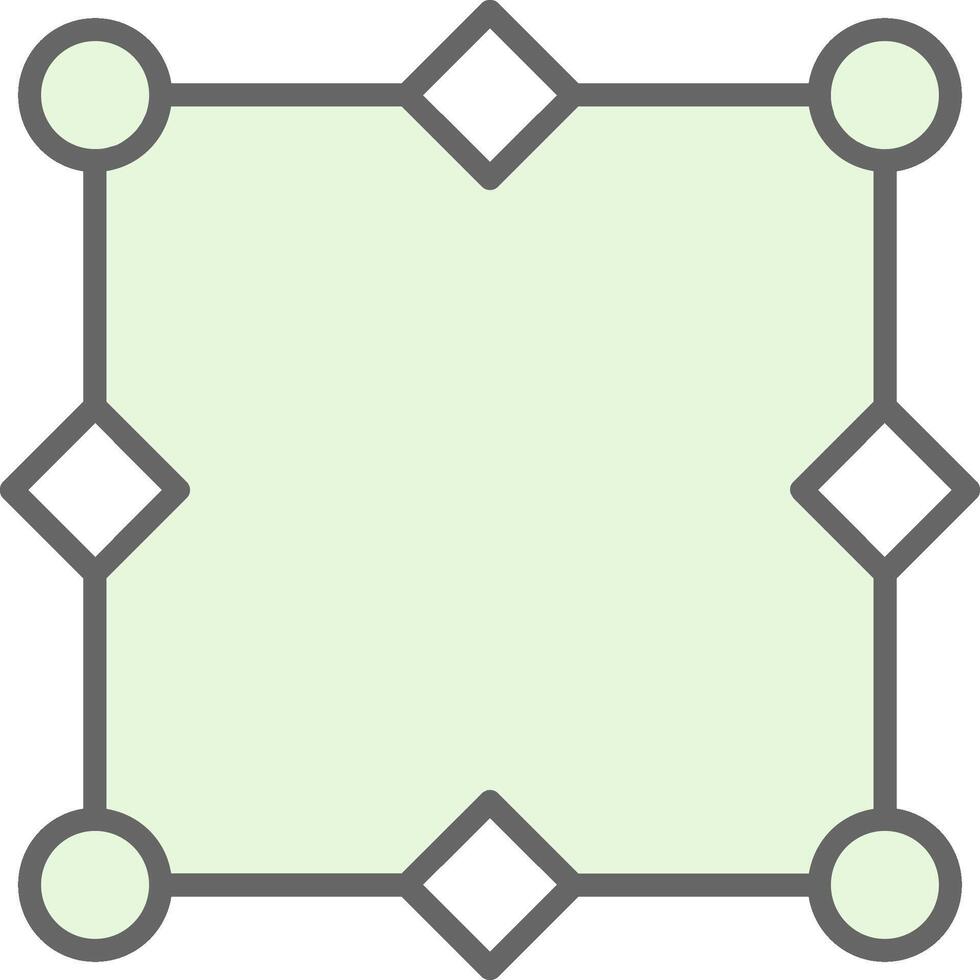 Nodes Fillay Icon Design vector