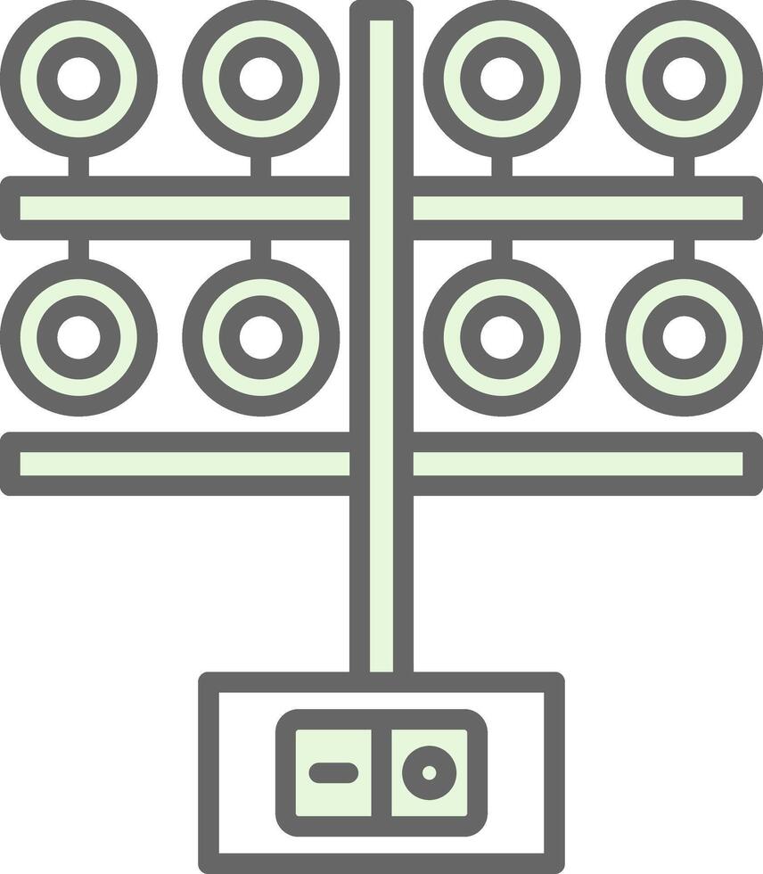 Lighting Fillay Icon Design vector