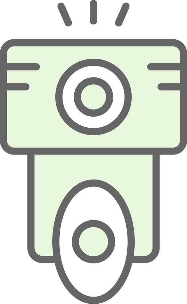 Camera Flash Fillay Icon Design vector
