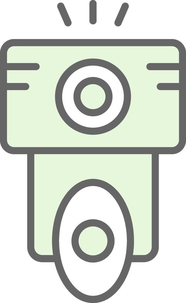 Camera Flash Fillay Icon Design vector