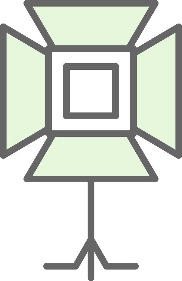 Spotlight Fillay Icon Design vector