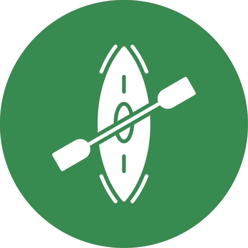 Kayak Multi Color Circle Icon vector