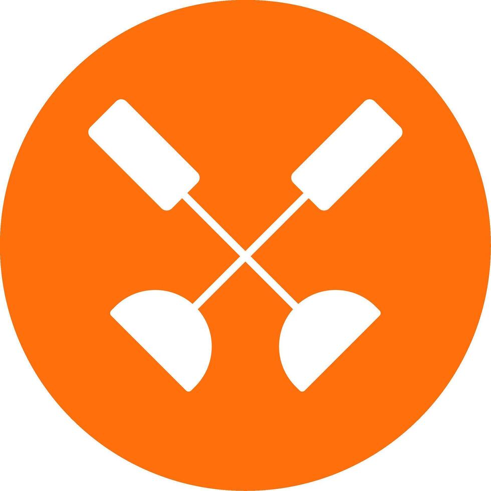 Paddle Multi Color Circle Icon vector