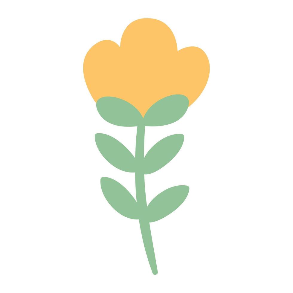 Flower leaf icon on white background vector