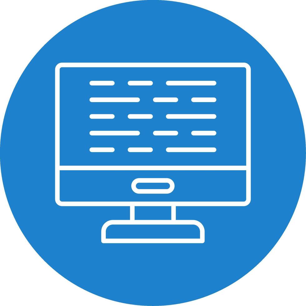 Computer Multi Color Circle Icon vector
