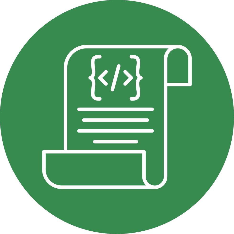Script Multi Color Circle Icon vector