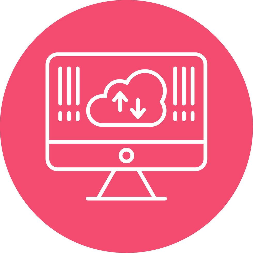 Computing Multi Color Circle Icon vector